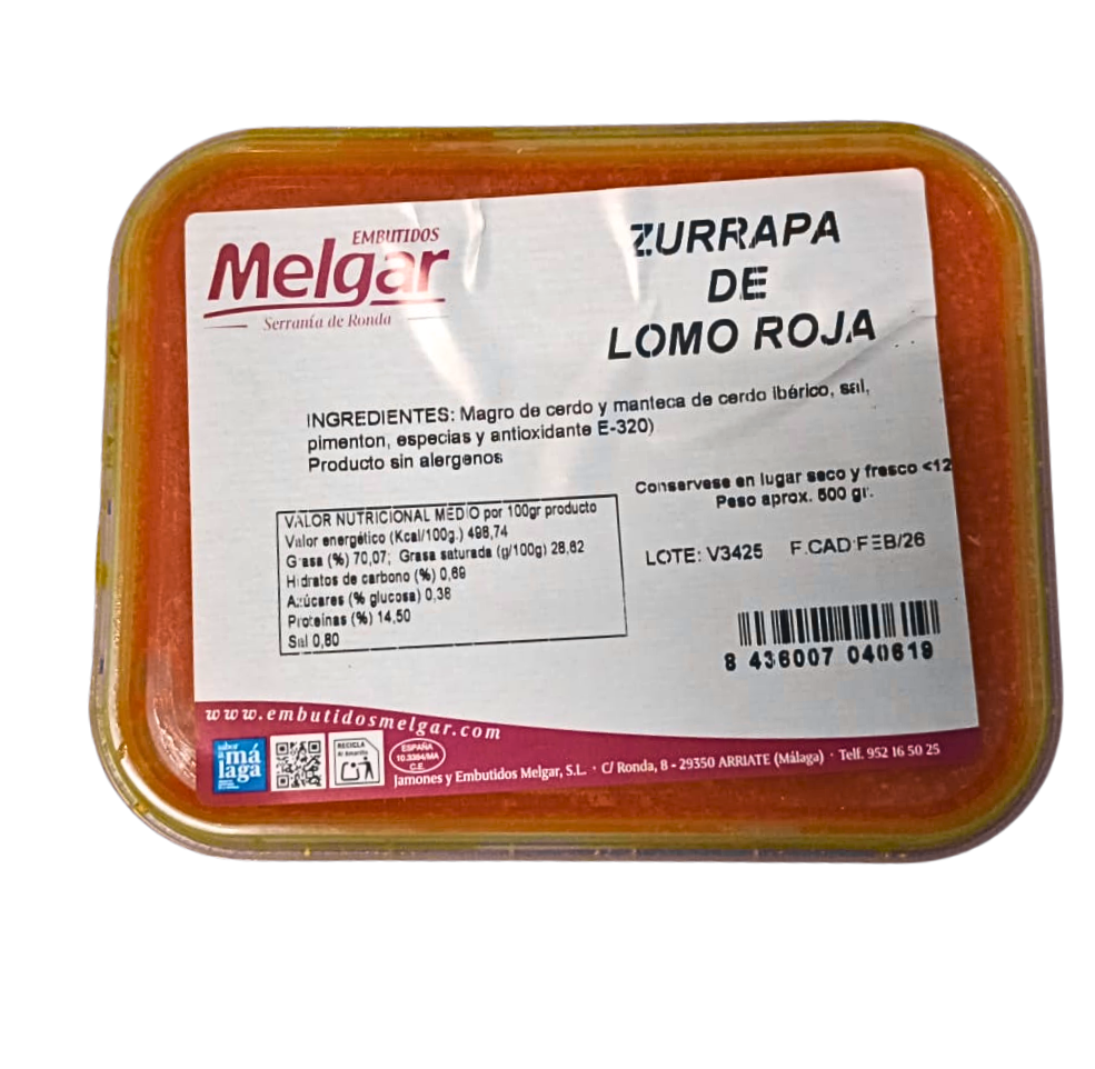 Melgar - Zurrapa de Lomo Roja
