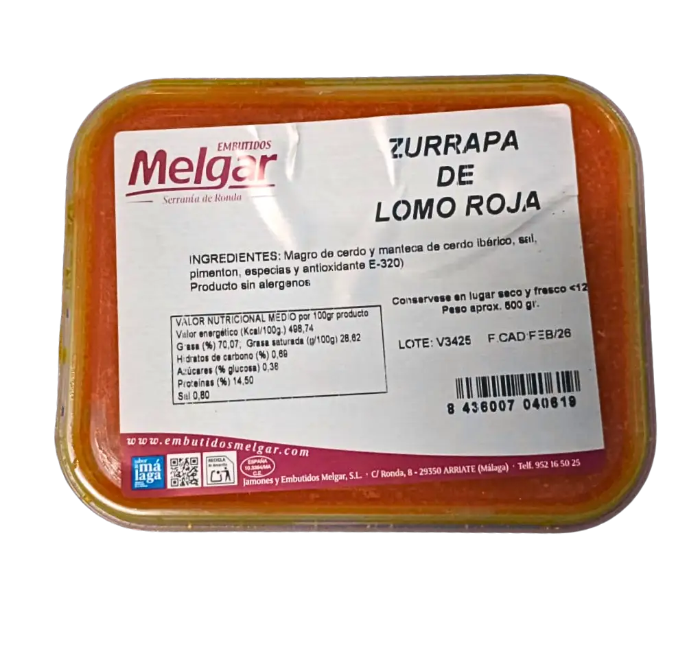 Melgar - Zurrapa de Lomo Roja