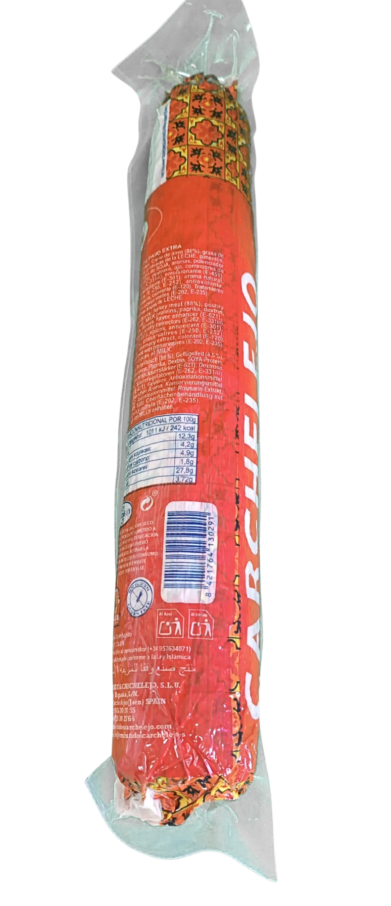 Carchelejo - Chorizo Vela Pavo Sin Gluten - 2