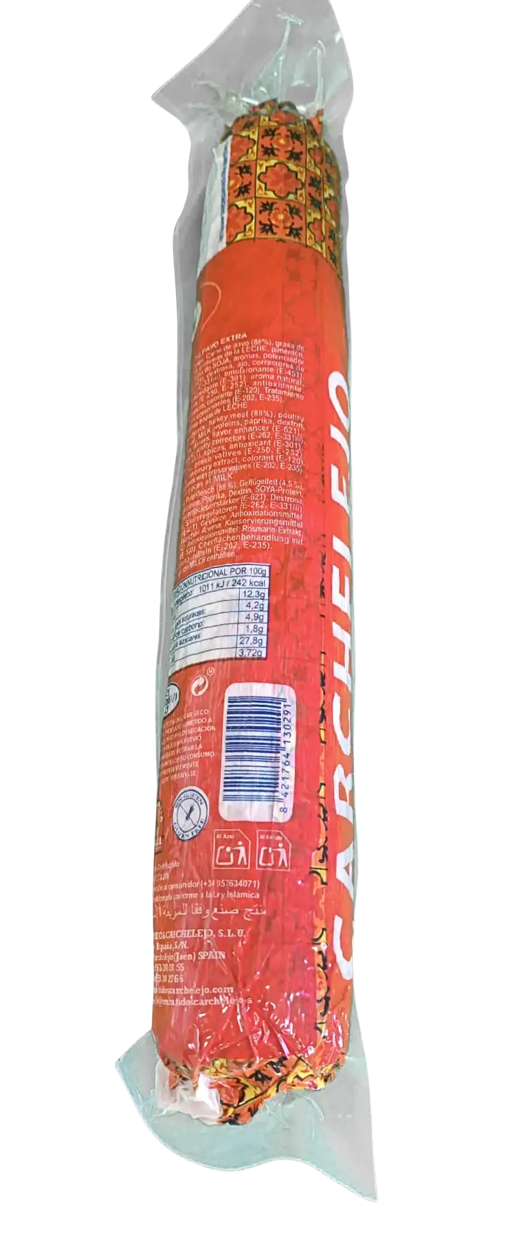 Carchelejo - Chorizo Vela Pavo Sin Gluten - 2