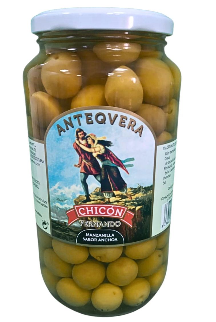 Chicón - Aceitunas Manzanilla Sabor Anchoa 