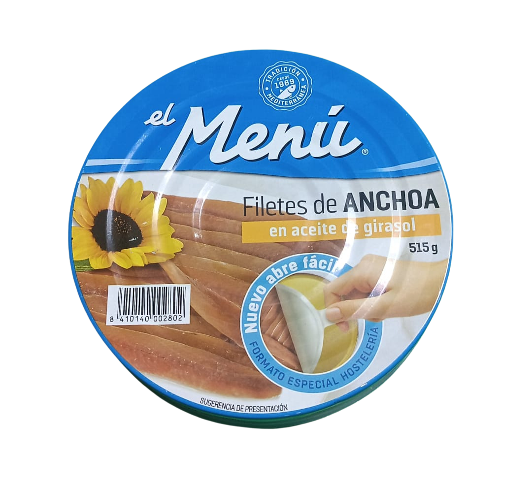 El Menú - Filetes De Anchoas En Aceite De Girasol