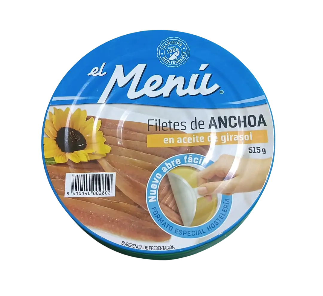 El Menú - Filetes De Anchoas En Aceite De Girasol
