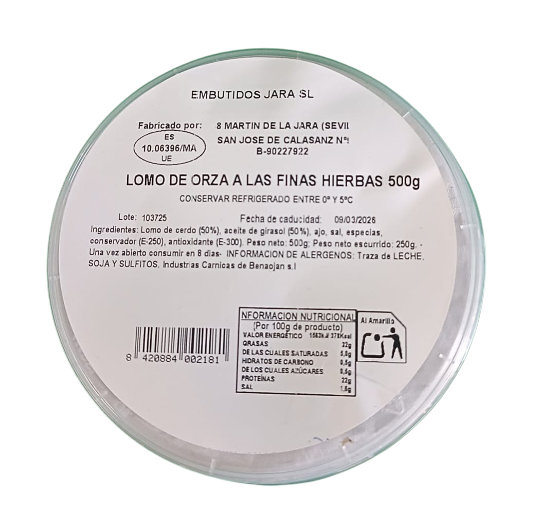 Embutidos Jara - Lomo De Orza A Las Finas Hiervas - 2(1)