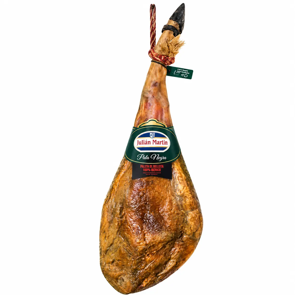 Jamón Bellota 100x100 Julián Martín sobre fondo blanco