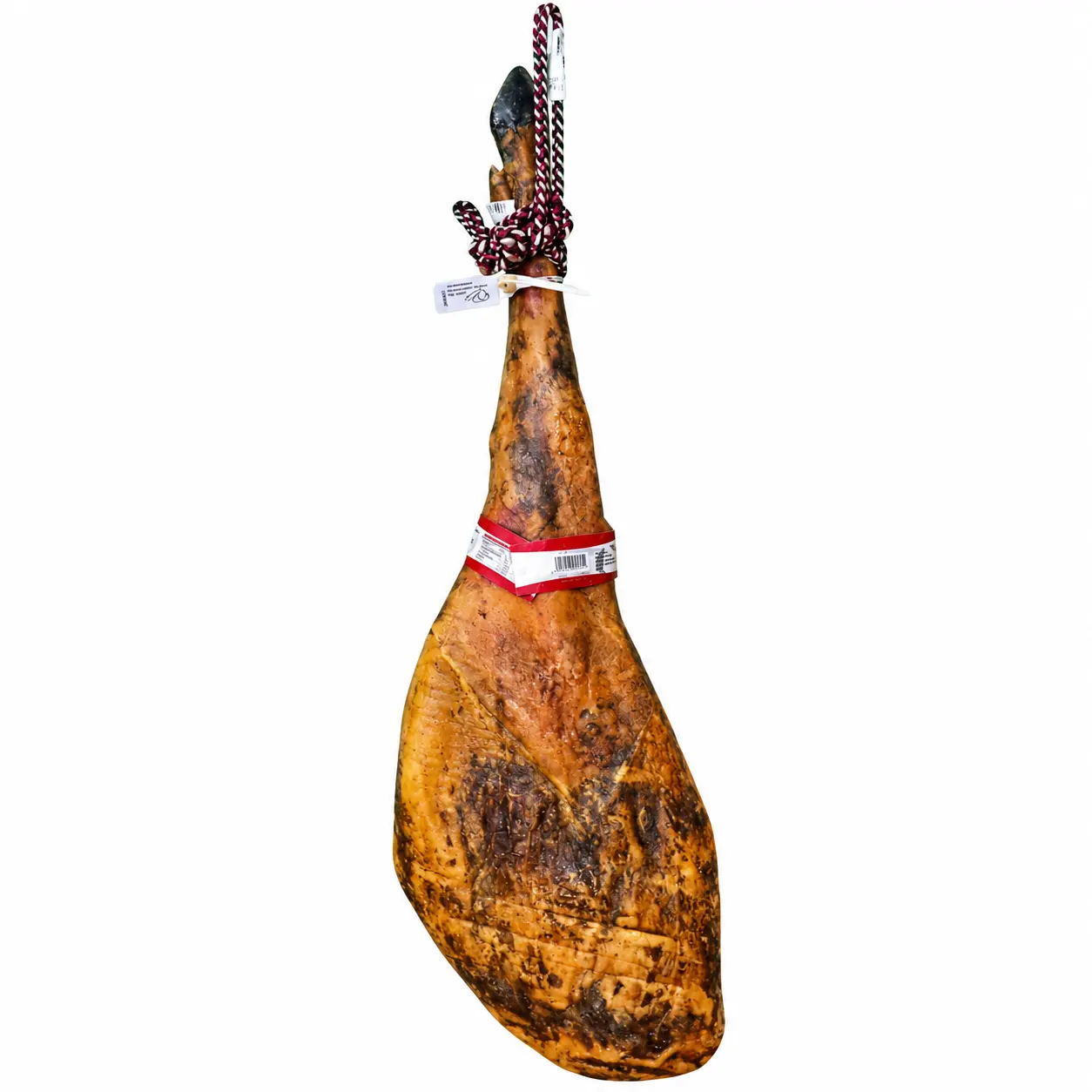 Jamón curado entero con etiqueta