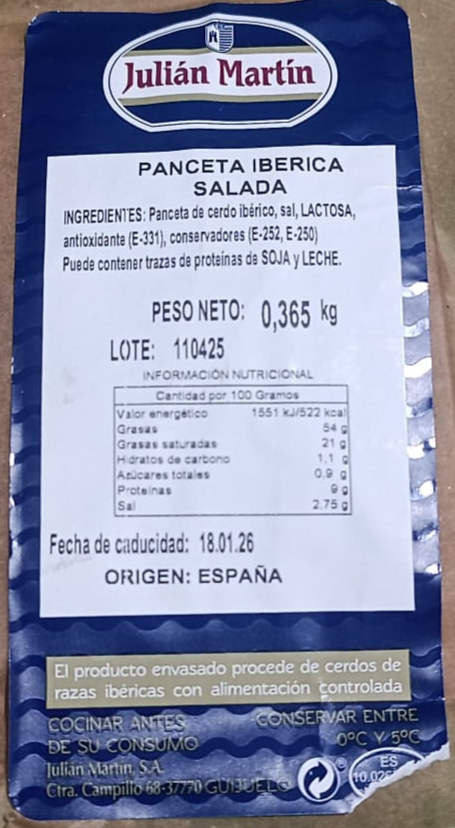 Julián Martín - Panceta Ibérica Salada - 3