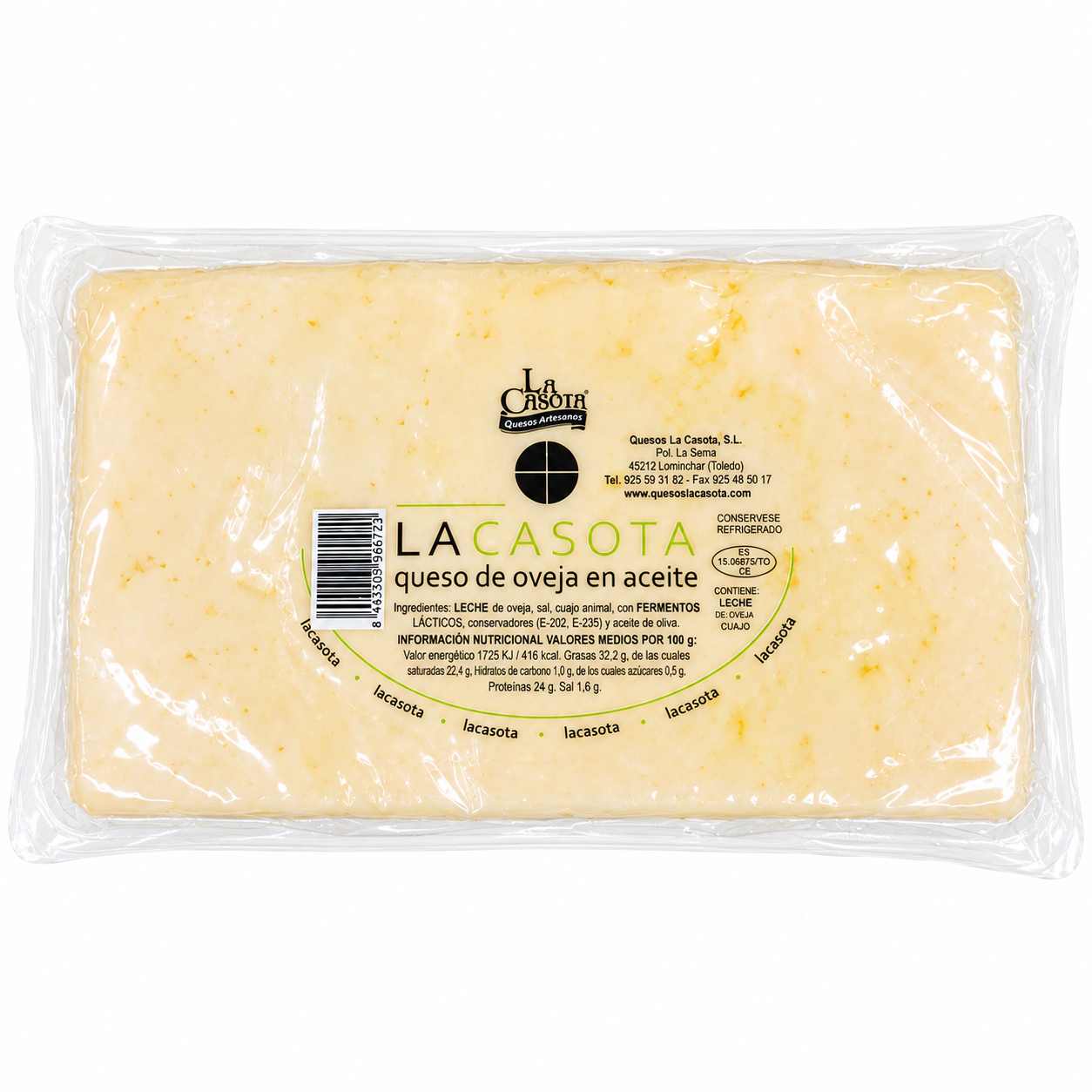 la Casota en aceite mitades