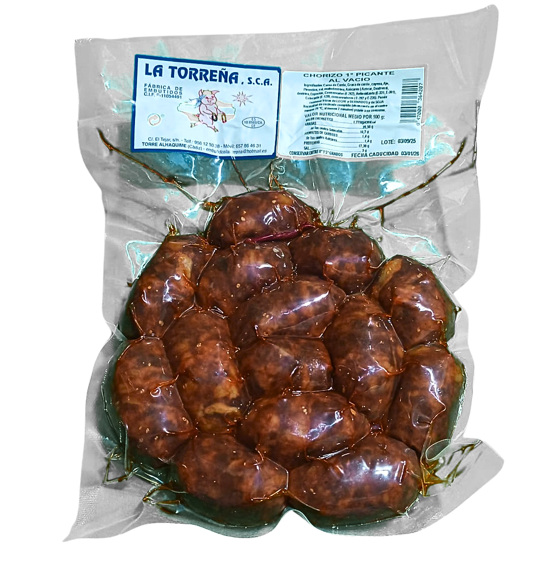 La Torreña - Chorizo De Primera Picante Al Vacío