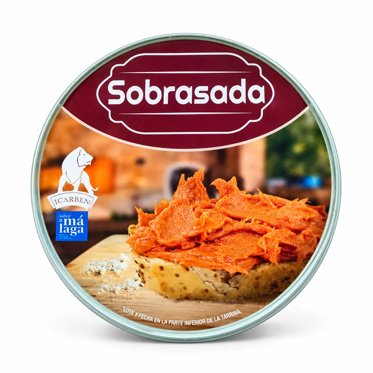 Lata de sobrasada malagueña