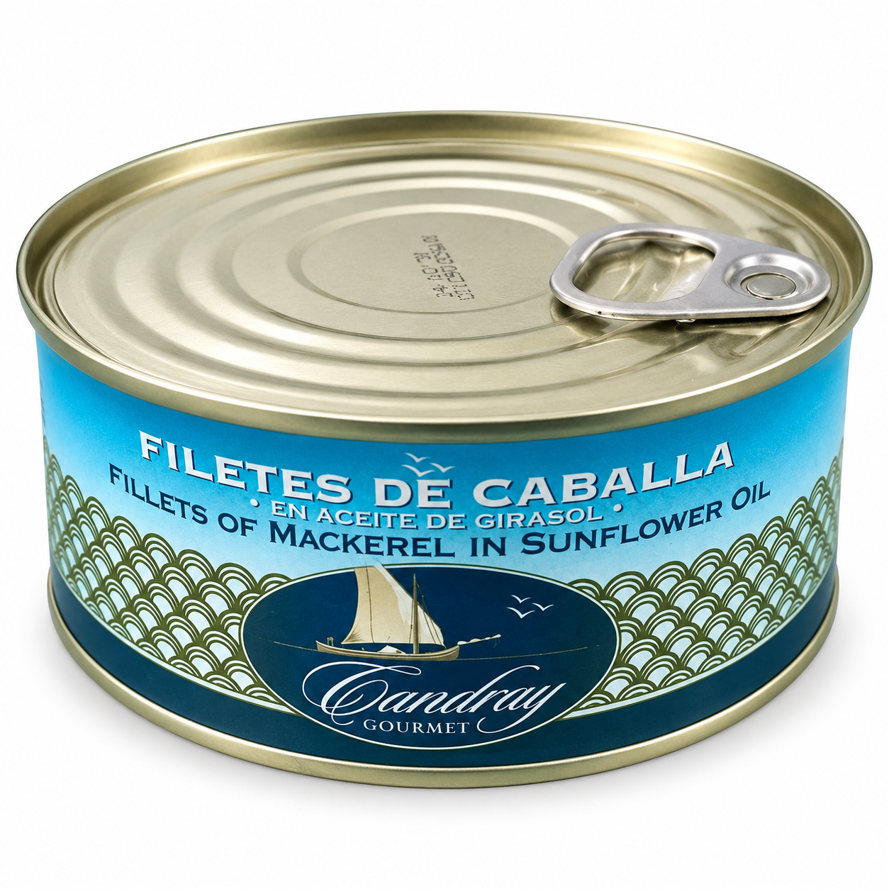Lata gourmet de filetes de caballa