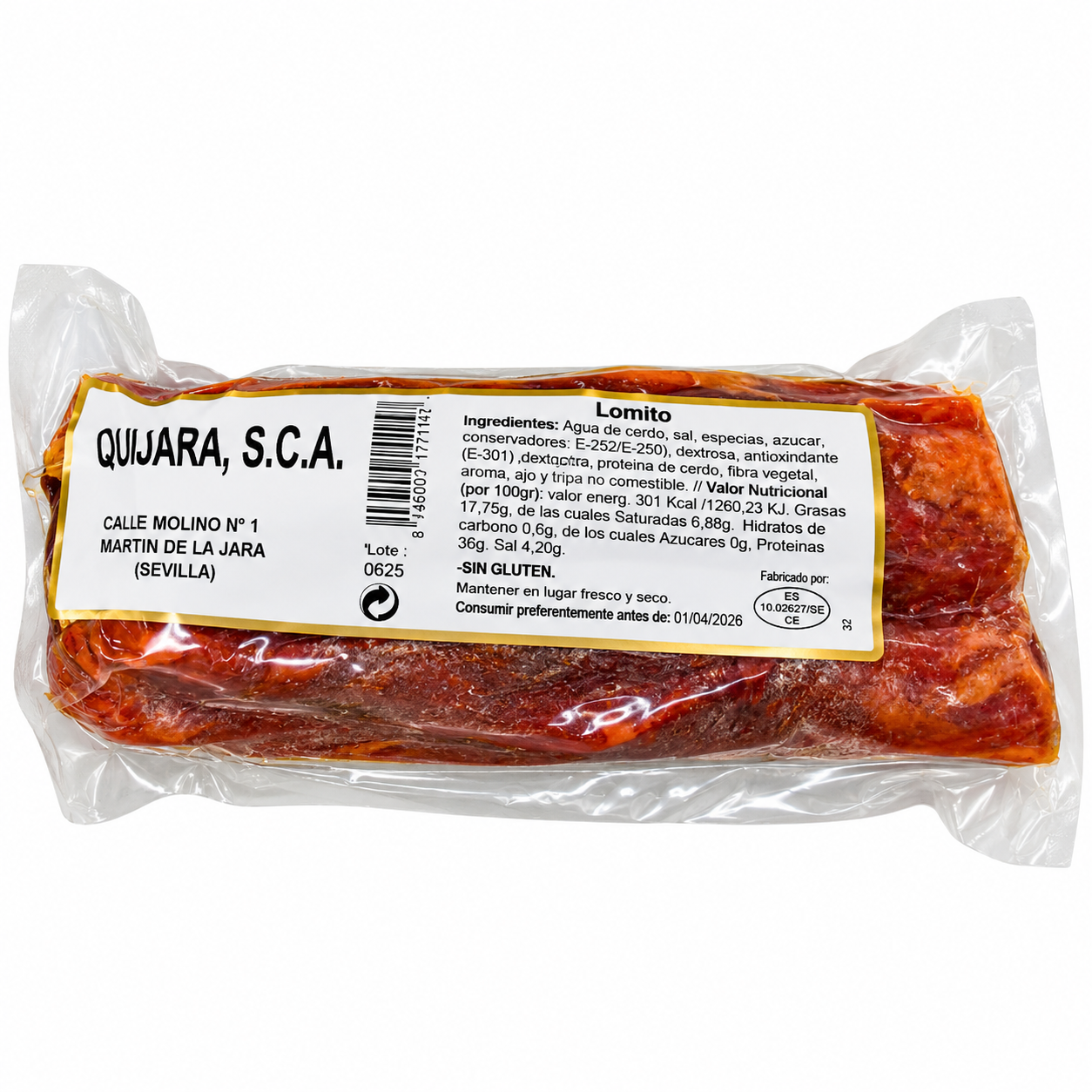 Lomito curado Quejara