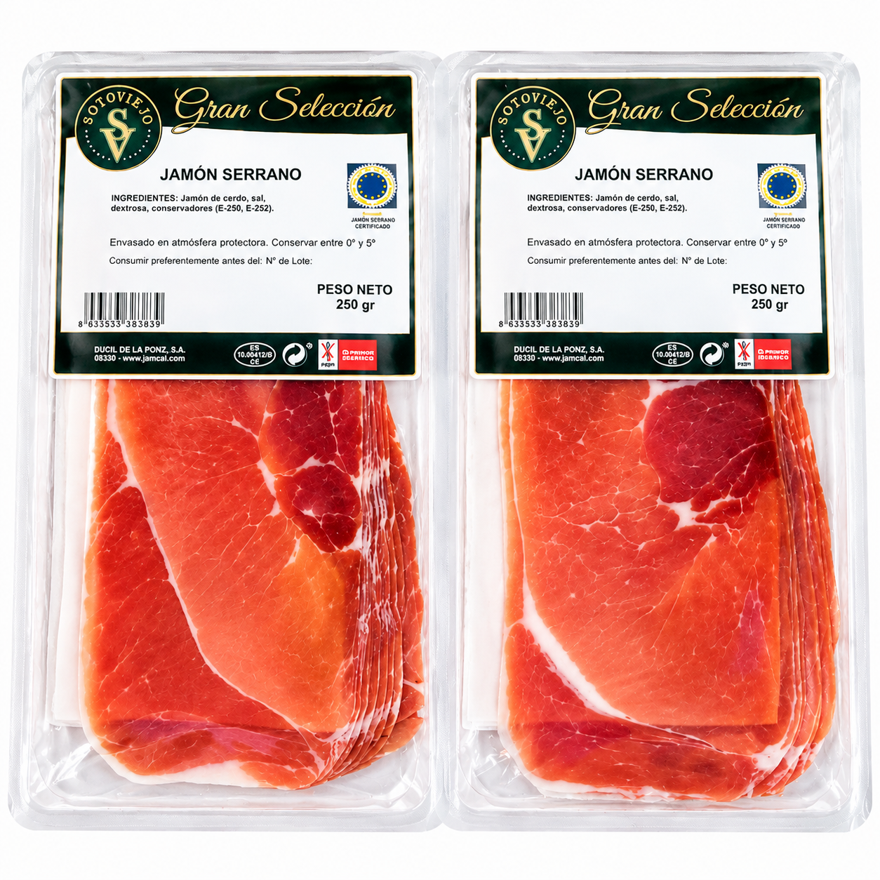 pack de jamón serrano Gran Selección
