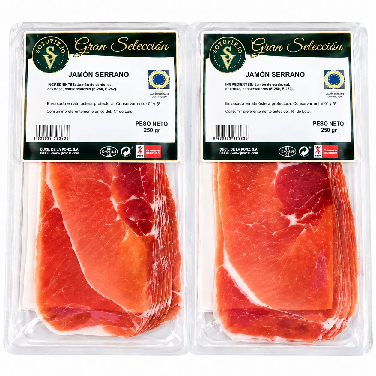 pack de jamón serrano Gran Selección