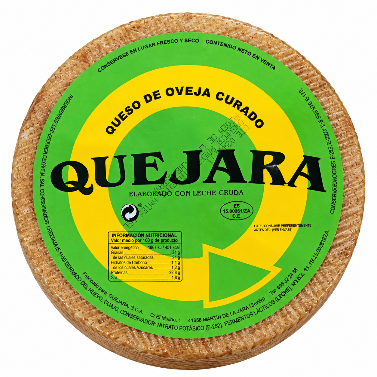 Quejara Queso de oveja curado