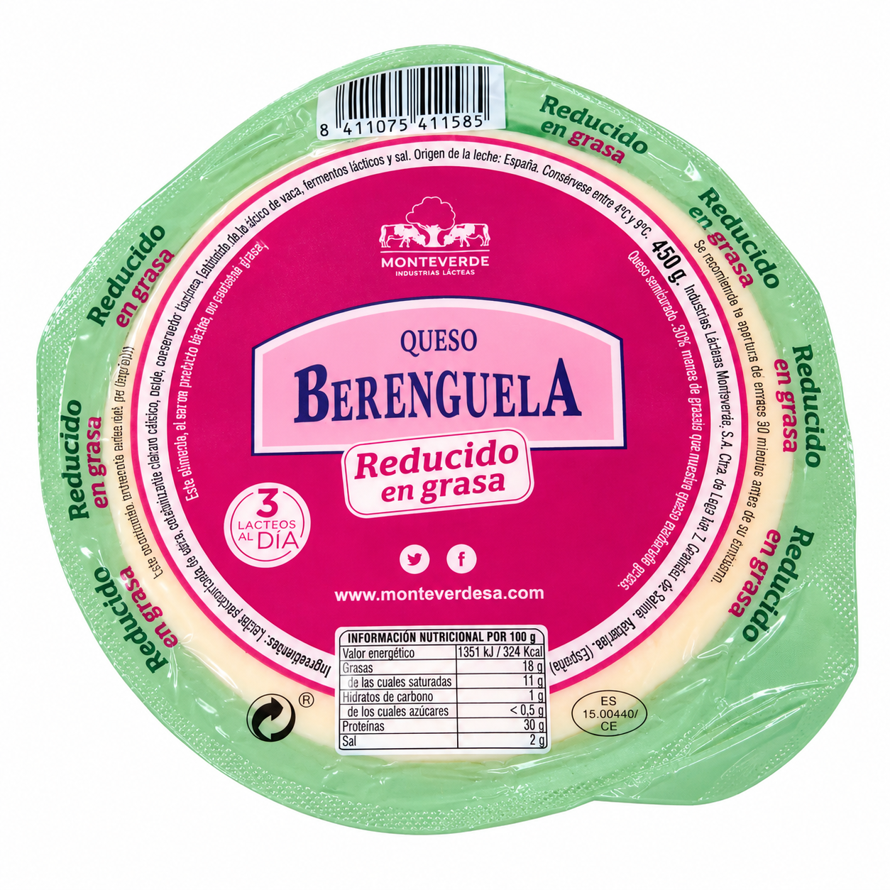 Queso Monteverde Reducido en Grasa