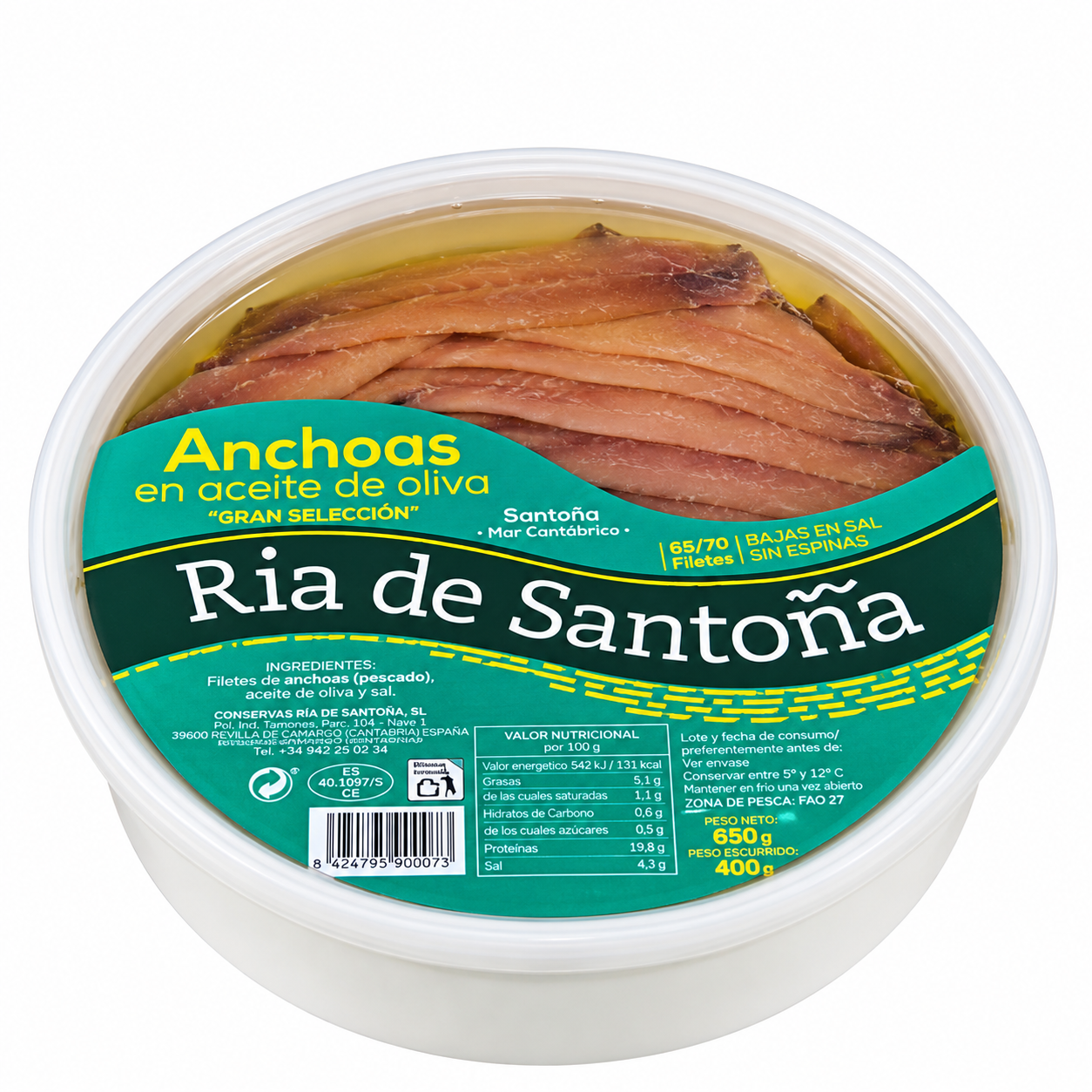 Tarrina de anchoas en aceite de oliva (2)