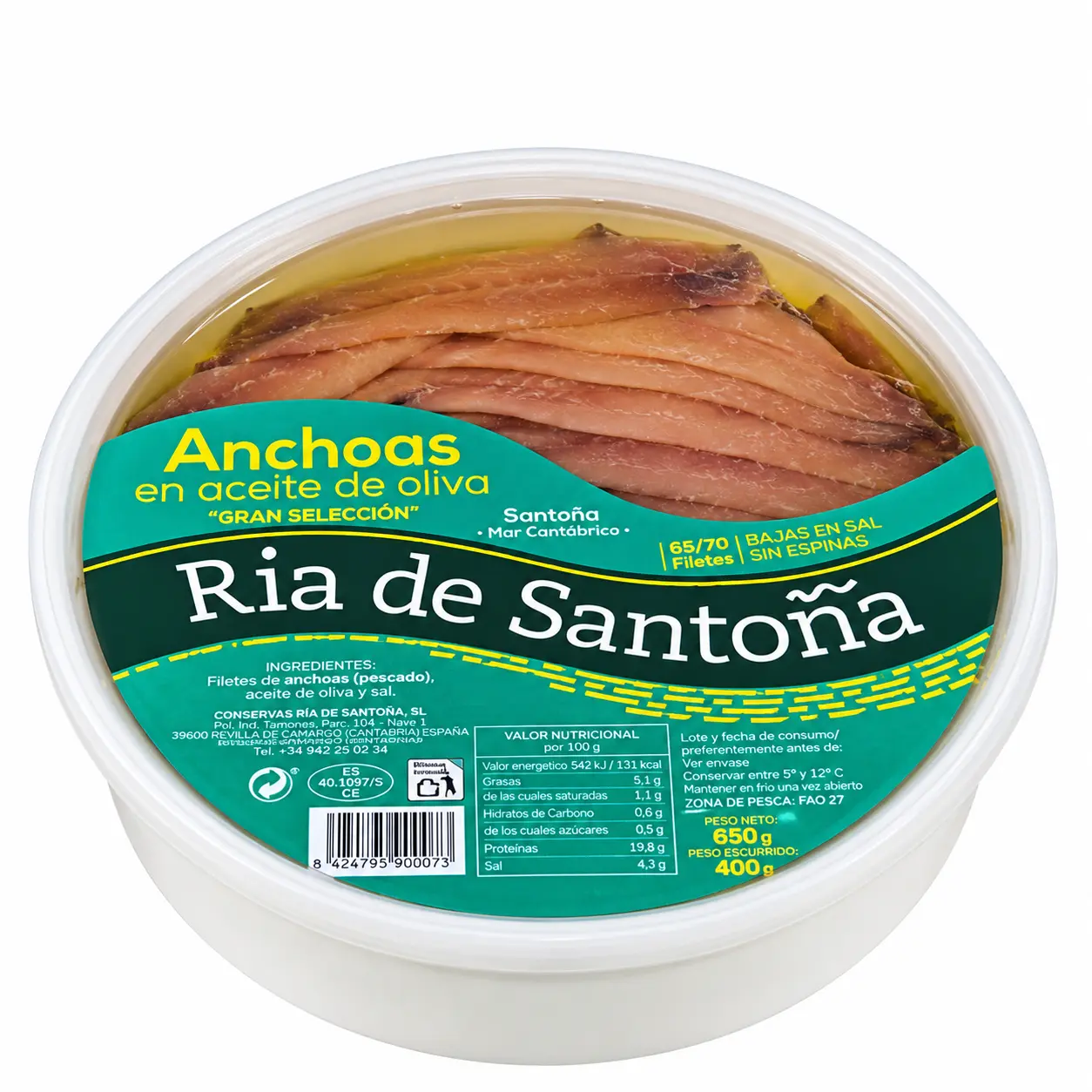 Tarrina de anchoas en aceite de oliva (2)