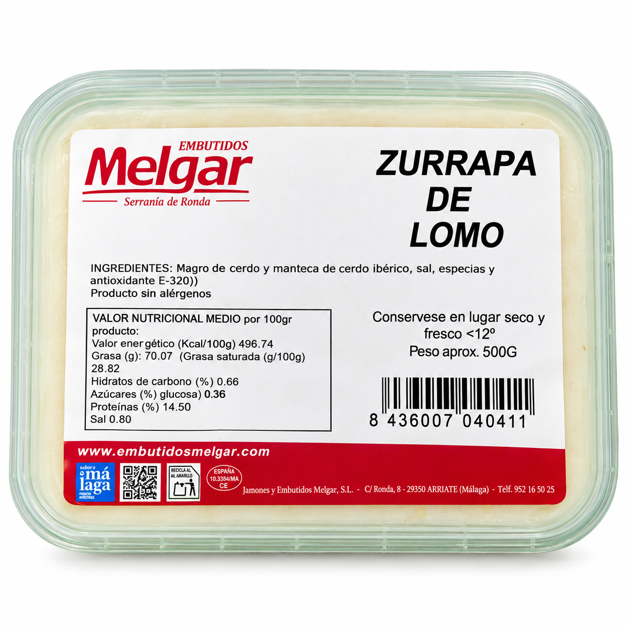 Zurrapa de lomo Melgar