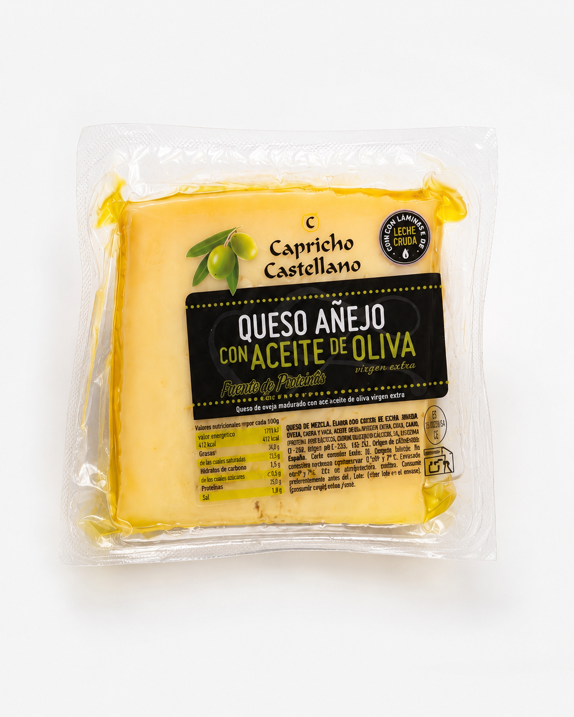 Queso cuña capricho castellano